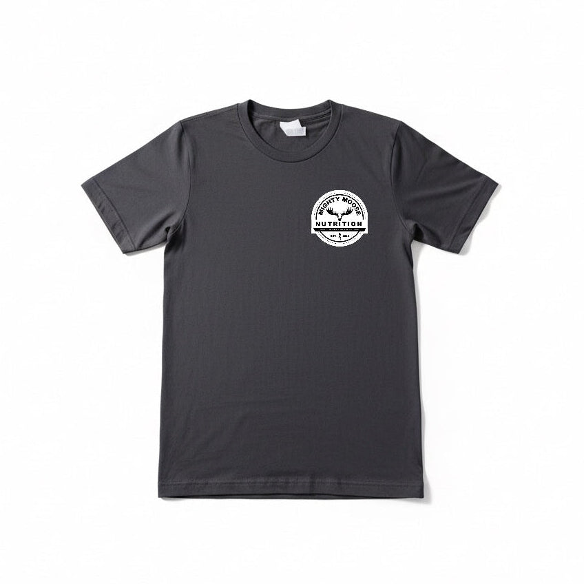 Mighty Moose Tee — Charcoal Gray