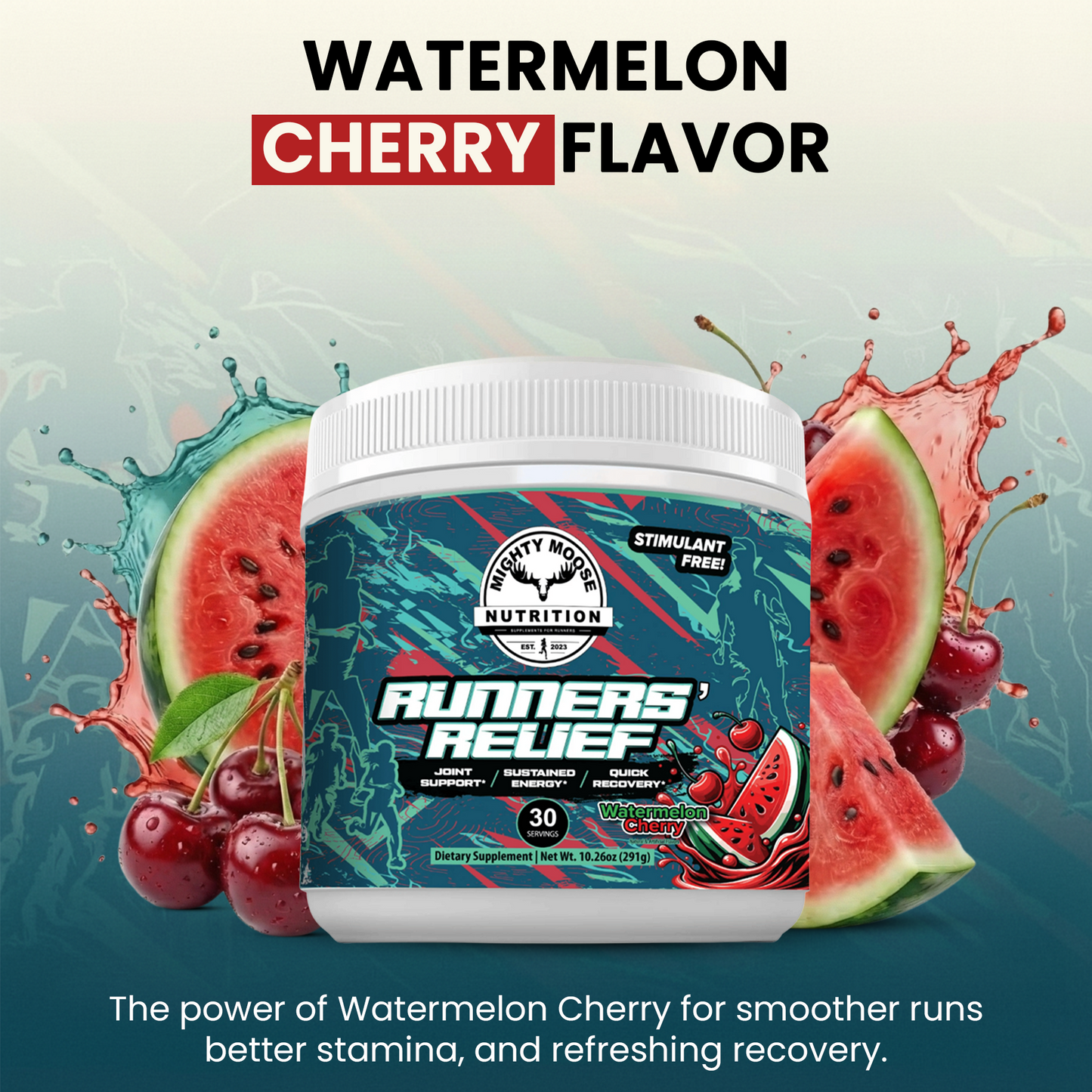 Runners' Relief: The Ultimate Marathon Recovery Drink (Watermelon Cherry)