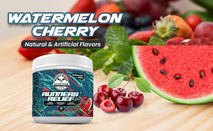 Runners' Relief - Joint and Muscle Recovery Supplement - Watermelon Cherry