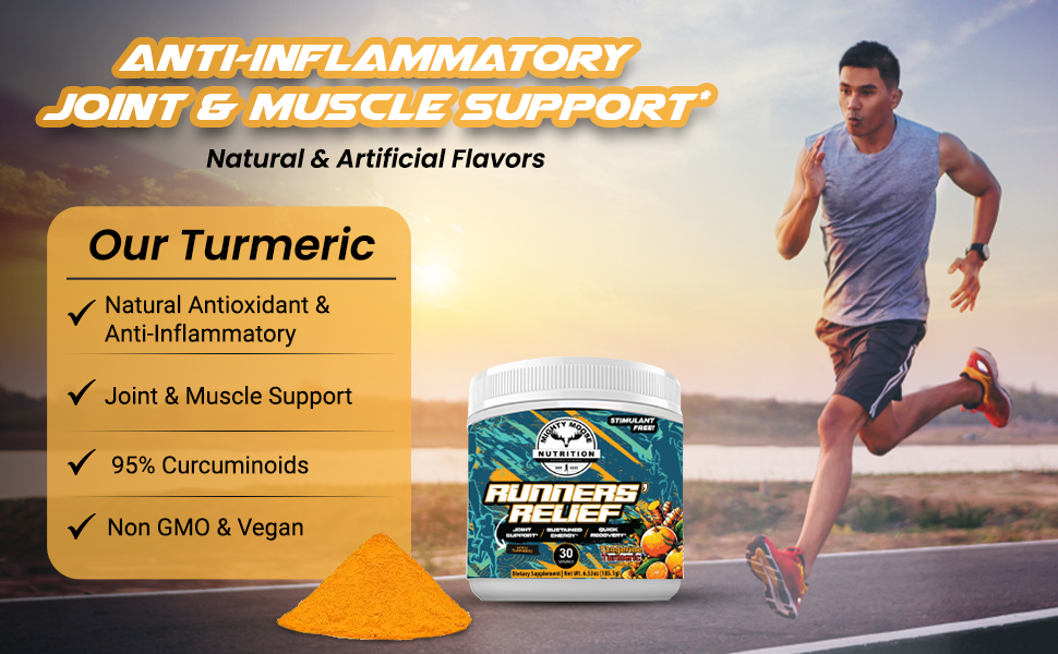 Runners' Relief - Joint Support and Muscle Recovery Supplement - *LIMITED EDITION* Tangerine Turmeric