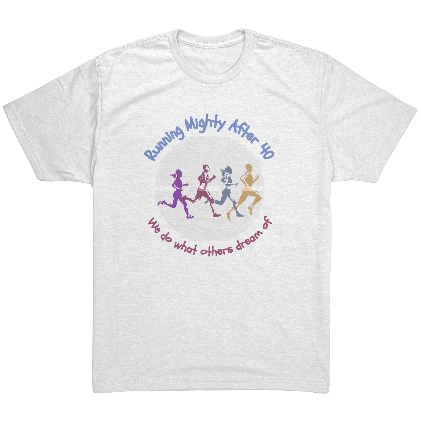 Running Mighty After 40 - Men's Triblend Shirt