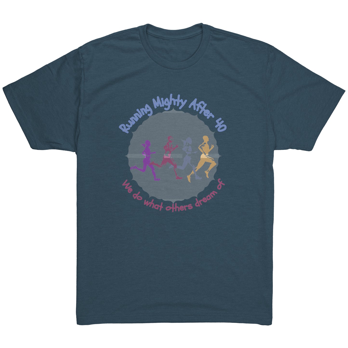 Running Mighty After 40 - Men's Triblend Shirt