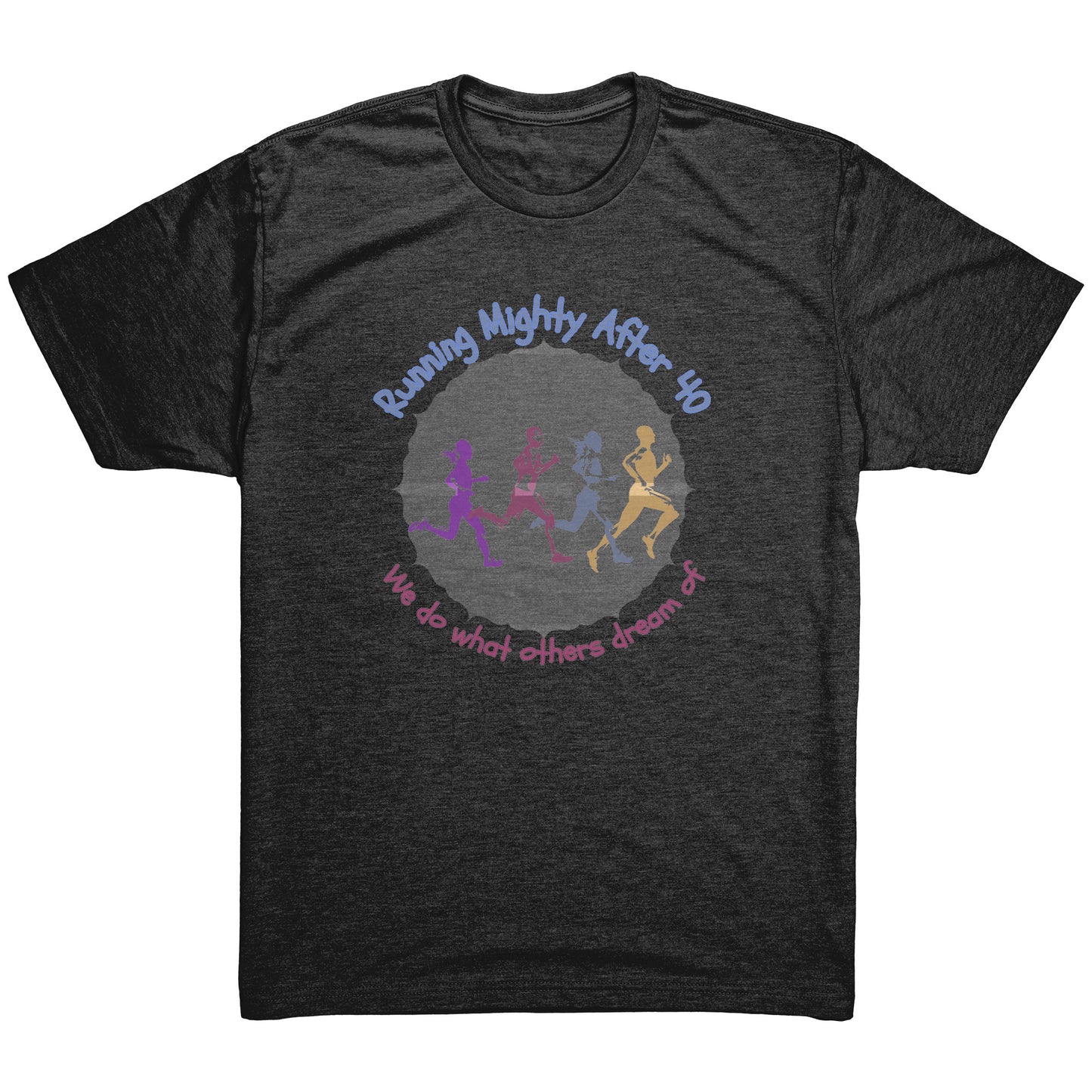 Running Mighty After 40 - Men's Triblend Shirt